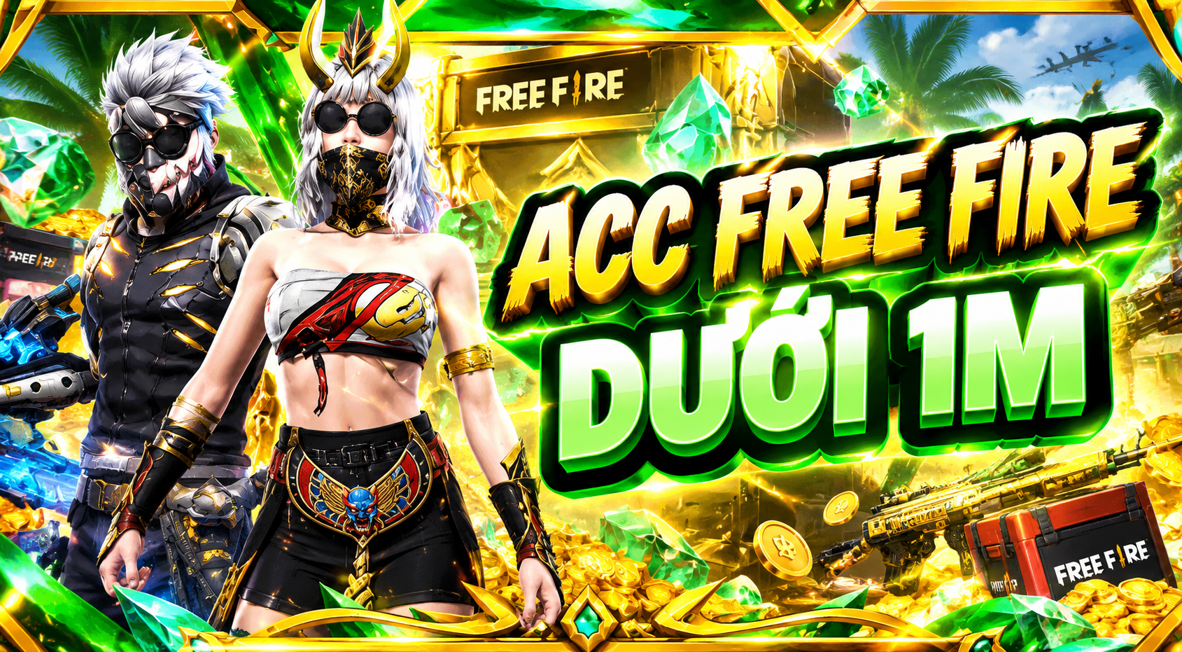 ACC FREE FIRE DƯỚI 1M
